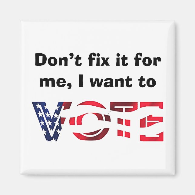 Imã Quero Votar (Frente)