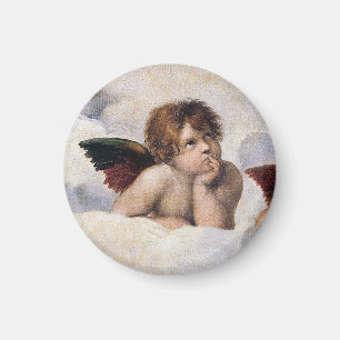 Imã Querubins, anjos alados pintura de Raffael