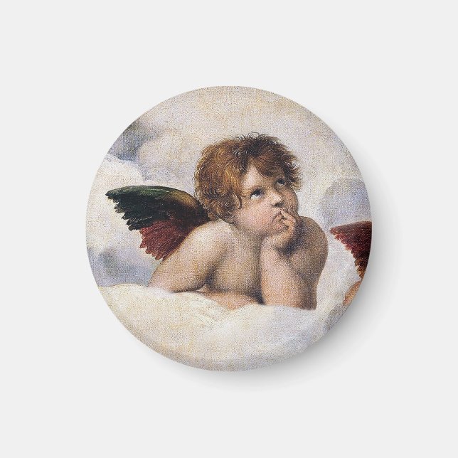 Imã Querubins, anjos alados pintura de Raffael (Frente)