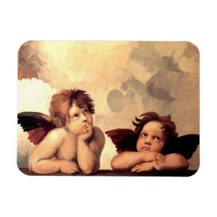 Ímã Querubins Raffaelo Sanzio de Sistine Madonna