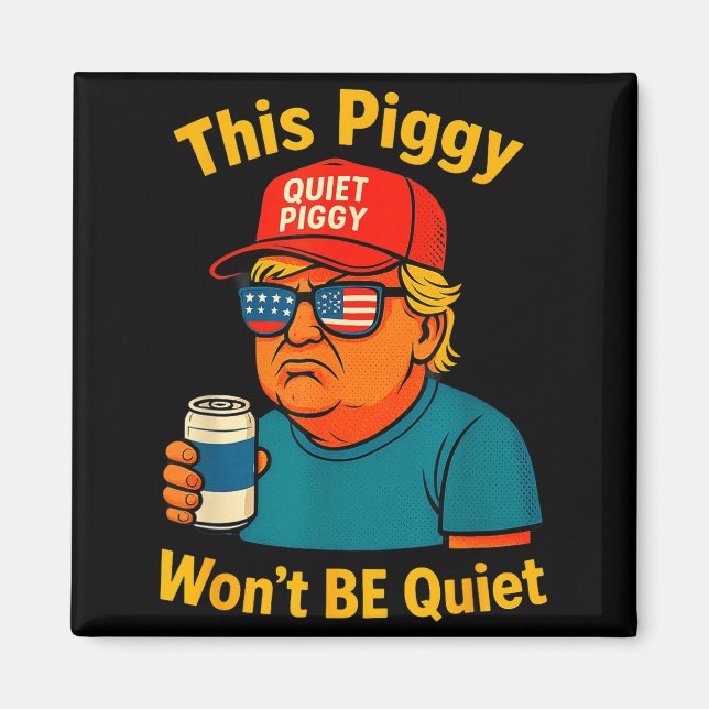 Imã Quiet Ggy Tees Family Friends Funny Design Perfect (Frente)