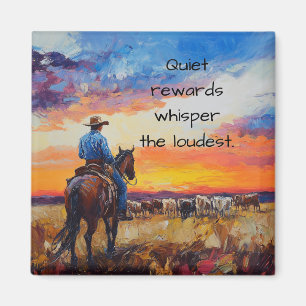 Imã Quietos recompensas: Western Sunset Magnet
