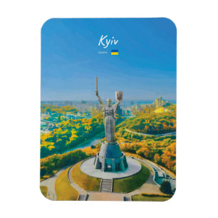 Ímã Quieve, Ucrânia - Monumento Mãe Ucrânia Arredondad