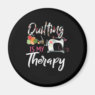 Imã Quilting É Minha Terapêutica  Engraçado Present