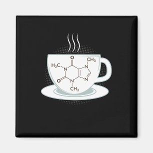 Imã Química Caffeine Molecule