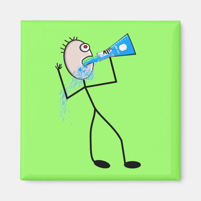 Imã Química Major Funny Stick Man Gifts (Frente)
