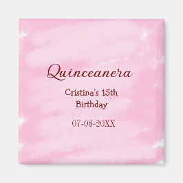 Imã Quinceanera anos 15 de aniversário adicione nome t