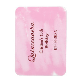 Ímã Quinceanera anos 15 de aniversário adicione nome t