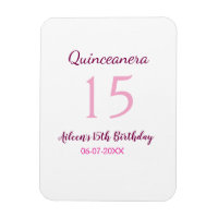 Quinceanera simples 15 de aniversário de fada rosa