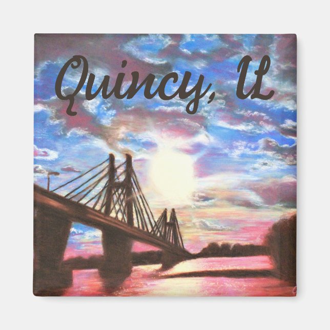 Imã Quincy Bridge Magnet (Frente)
