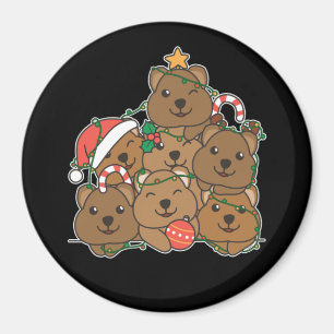 Imã Quokka Árvore de Natal Engraçada Magna de Natal