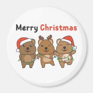 Imã Quokka Grátis Quokka Feliz Magne de Natal