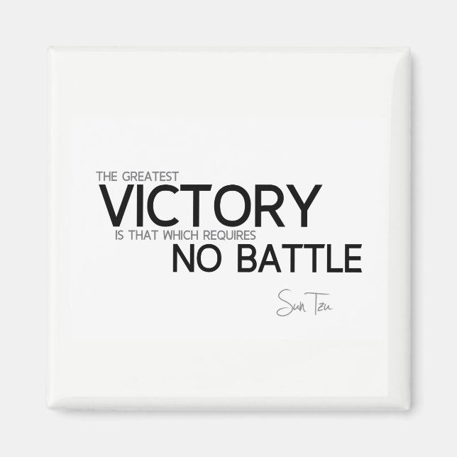 Imã QUOTAS: Sun Tzu: Maior vitória (Frente)