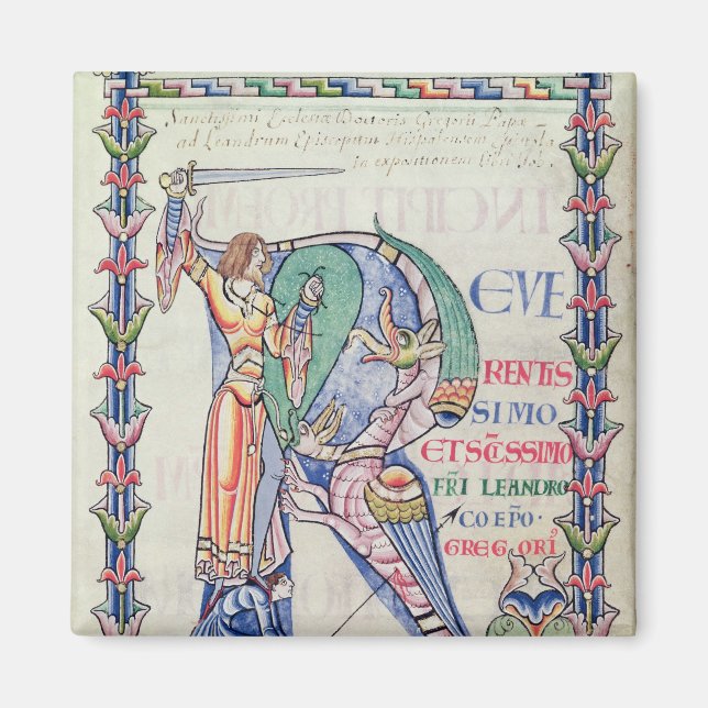 Imã "R" inicial historiado (Frente)