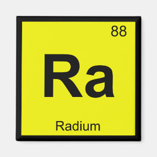 Imã Ra - Símbolo de Mesa Periódica de Química de Ra