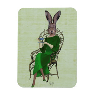 Ímã Rabbit Bella Tomando chá 3