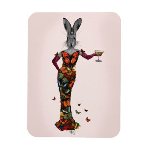 Ímã Rabbit Borboleta Vestido 2