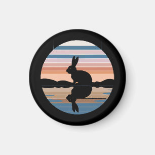 Imã Rabbit Retro Sunset