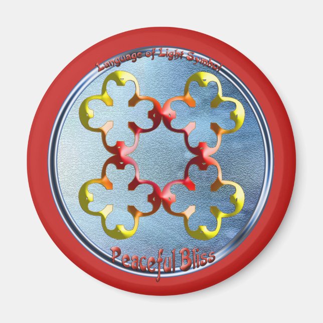 Imã Rabiscar no símbolo da Felicidade Pacífica (Frente)