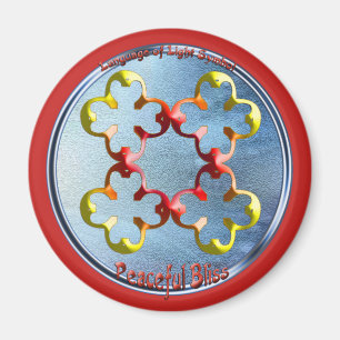 Imã Rabiscar no símbolo da Felicidade Pacífica