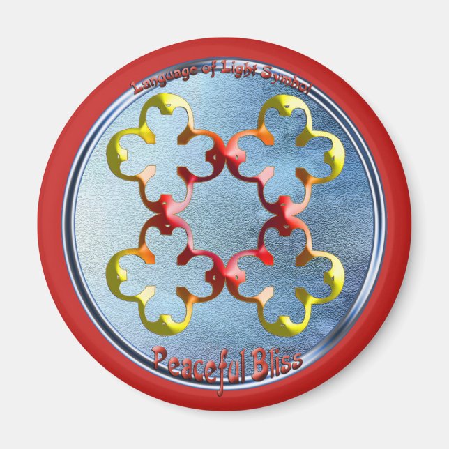 Imã Rabiscar no símbolo da Felicidade Pacífica (Frente)