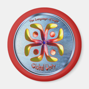 Imã Rabiscar o símbolo da unidade mundial