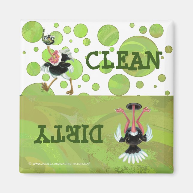 Imã Raça de avestruz no pântano (Frente)