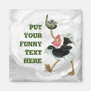 Imã Raça de avestruz no pântano