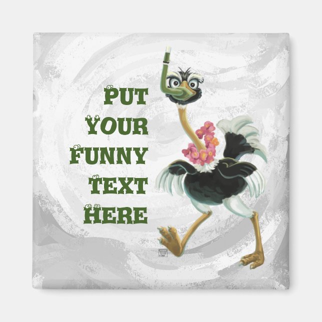 Imã Raça de avestruz no pântano (Frente)