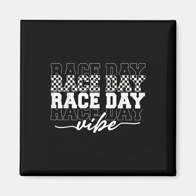 Imã Race Day Vibes Checkered Coquette Arco Racing M (Frente)