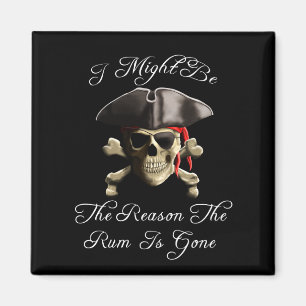 Imã Raciocina o rum é crânio ido do pirata