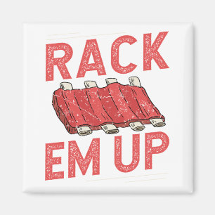 Imã Rack para cima Fios Fios CHURRASCO de porco taça