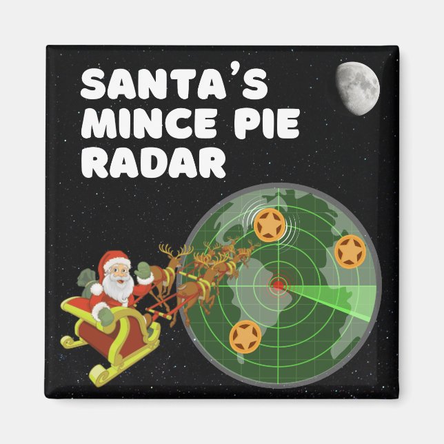 Imã Radar Mince Pie de papais noeis (Frente)