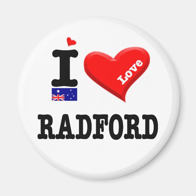 Imã RADFORD - I Love (Frente)