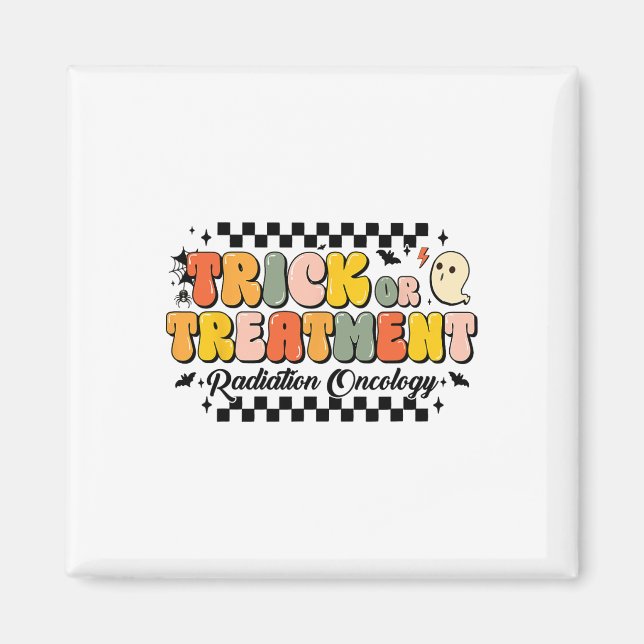 Imã Radiação De Truque Ou Tratamento Oncologia Hallowe (Frente)
