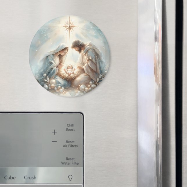 Imã Radiant Holy Family Nativity Scene (In Situ (Fridge))