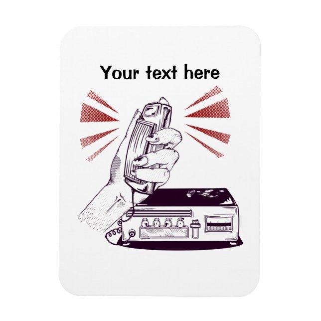 Ímã Rádio amador (Vertical)