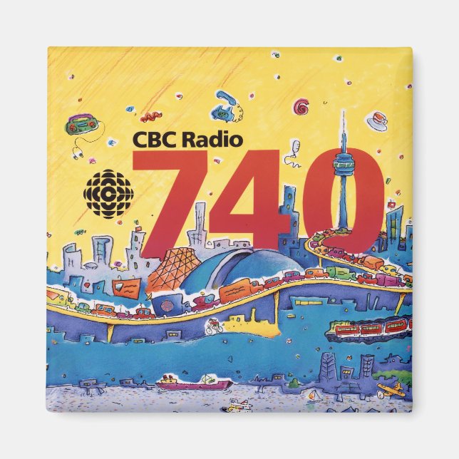 Imã Rádio CBC 740 - gráfico promocional 1980 (Frente)