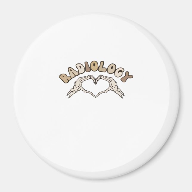 Imã Radiologia Esqueleto Mãos Cardíacas Clássicas (Frente)