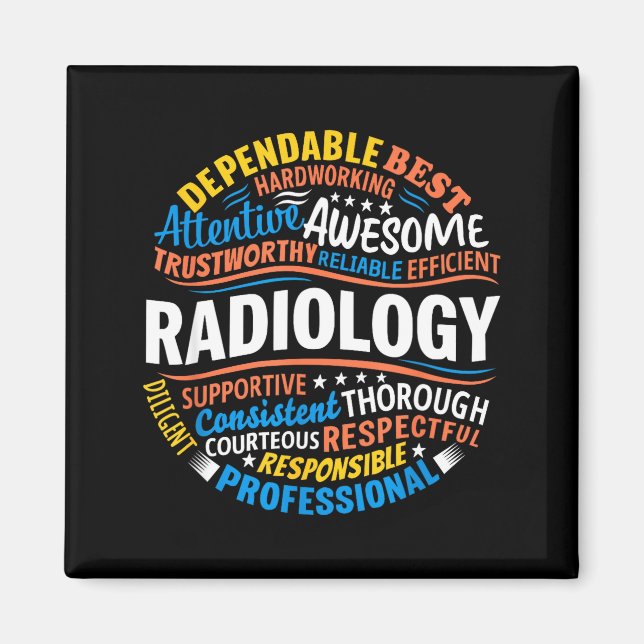 Imã Radiology Funny Rad Tech Week Appreciation Radiolo (Frente)