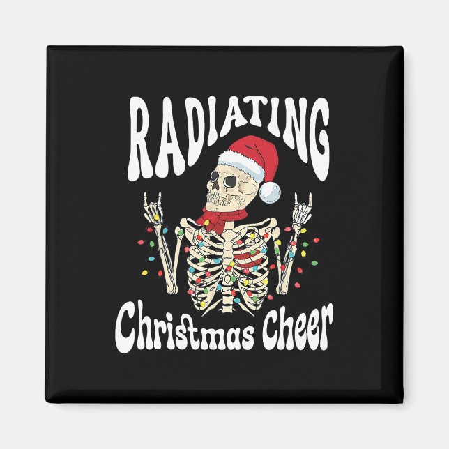 Imã Radiology Radiating Christmas Cheer X-ray Rad Tech (Frente)