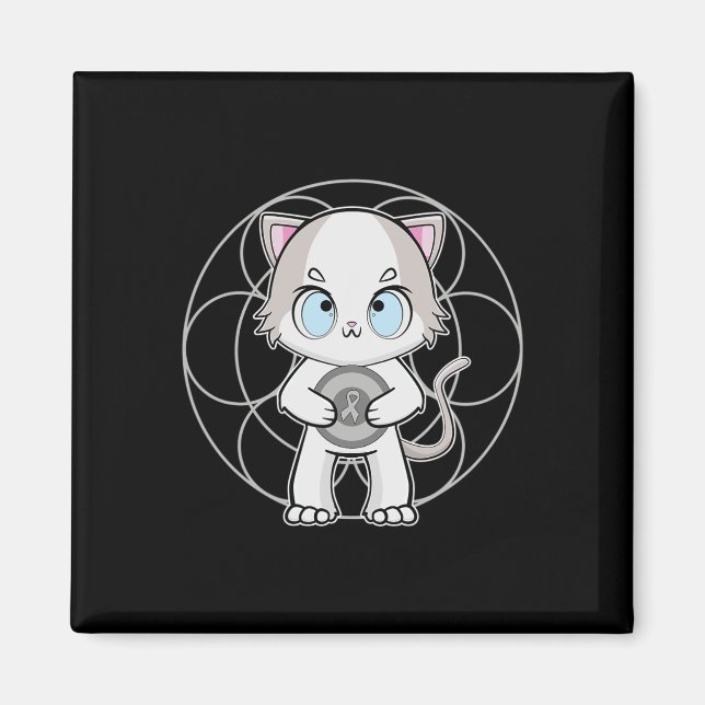 Imã Ragdoll Cat Anime Kitten Dislexia Consciência (Frente)