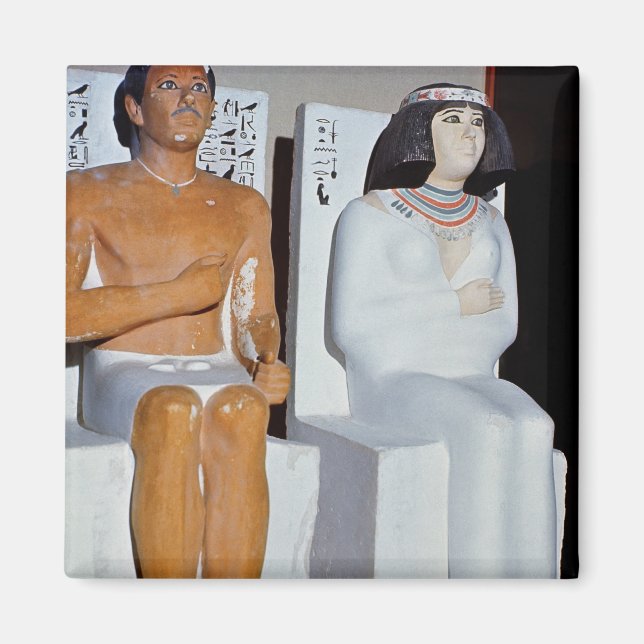 Imã Rahotep e sua esposa, Nofret, de Meydum (Frente)