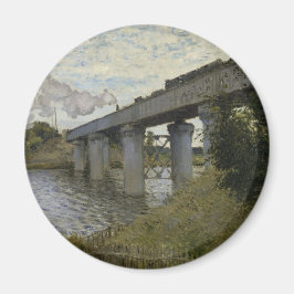 Imã Railway Bridge at Argenteuil (Railroad) (by Monet)