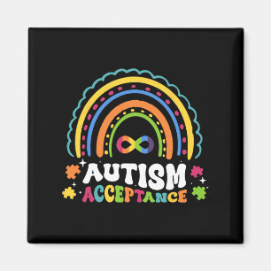 Imã Rainbow Autismo Símbolo Infinito Homens Mulheres A
