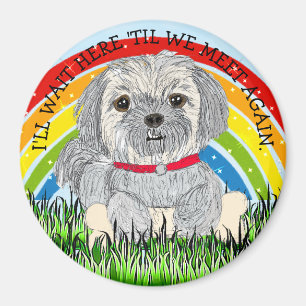 Imã Rainbow Bridge  cachorrinho Shiatsu ou Lhasa Apso