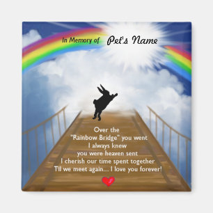Imã Rainbow Bridge Memorial for Rabbits