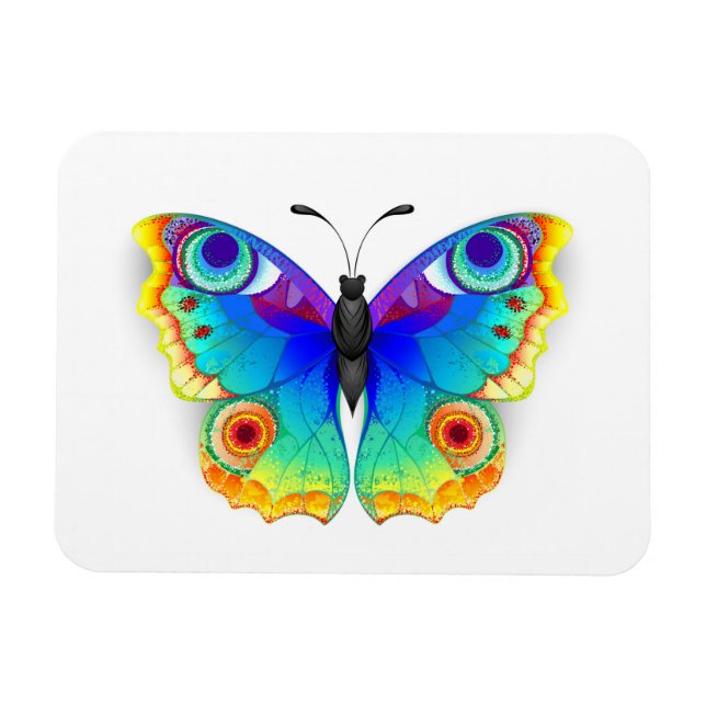 Ímã Rainbow Butterfly Peacock Eye (Horizontal)