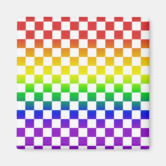 Imã Rainbow Checkers Magnet 01 (Frente)