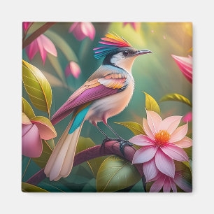 Imã Rainbow crested Jay Fantasy Bird